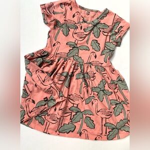 Tea Collection Coral Flamingo & Seafoam Palm Top